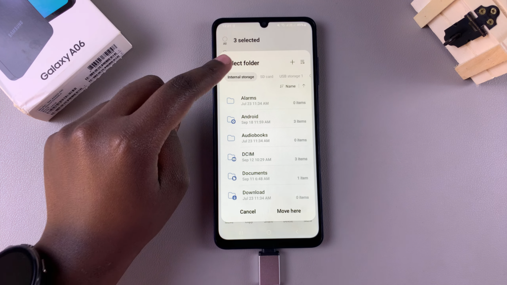  Transfer Files From USB Flash Drive To Samsung Galaxy A06