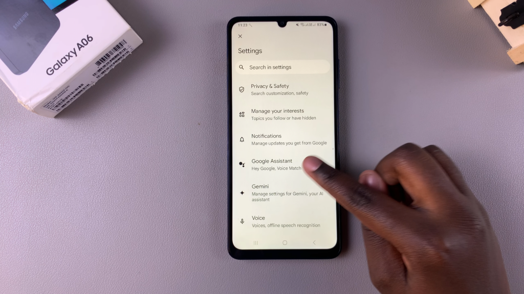 Set Up Google Assistant On Samsung Galaxy A06