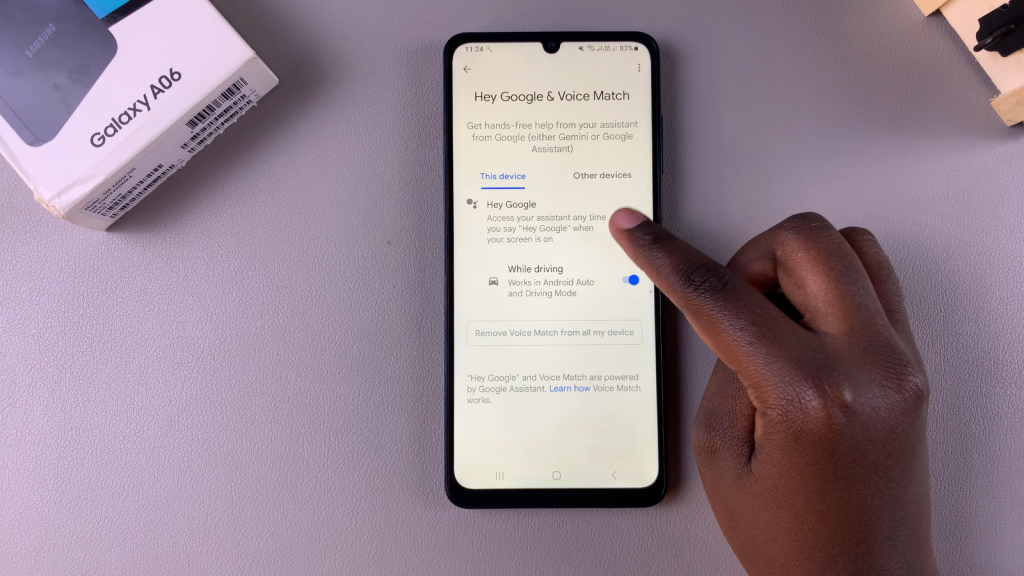 Set Up Google Assistant On Samsung Galaxy A06