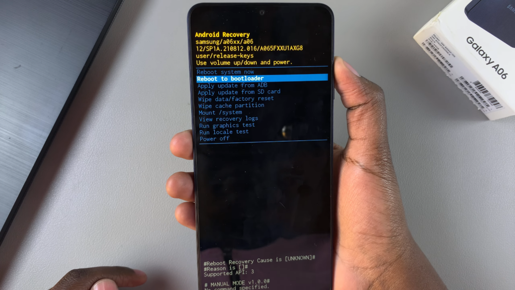  Access Recovery Mode On Samsung Galaxy A06