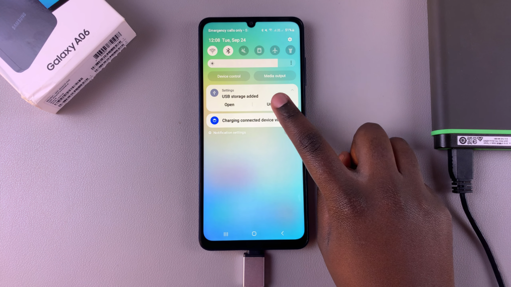 Unmount /Eject External Hard Disk From Samsung Galaxy A06