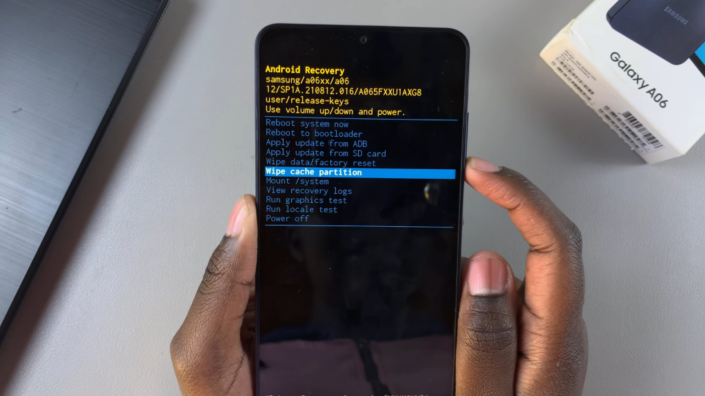 Wipe Cache Partition On Samsung Galaxy A06