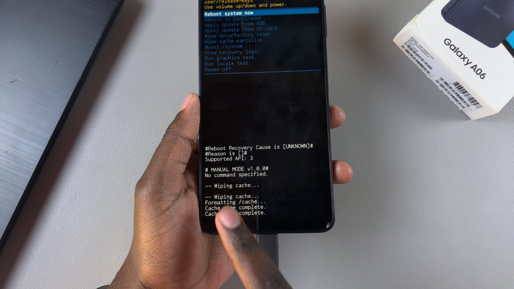 Wipe Cache Partition On Samsung Galaxy A06