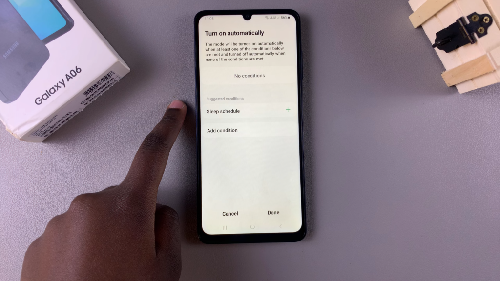 Turn Sleep Mode On/Off Automatically On Samsung Galaxy A06