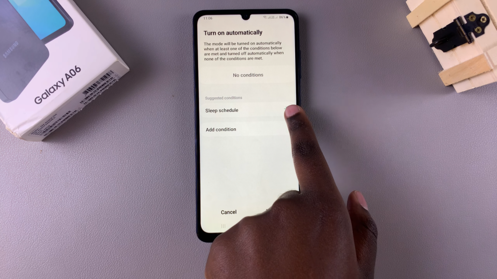 Turn Sleep Mode On/Off Automatically On Samsung Galaxy A06