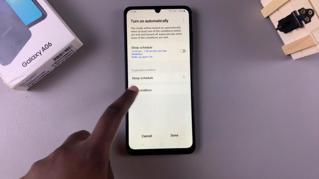 Turn Sleep Mode On/Off Automatically On Samsung Galaxy A06