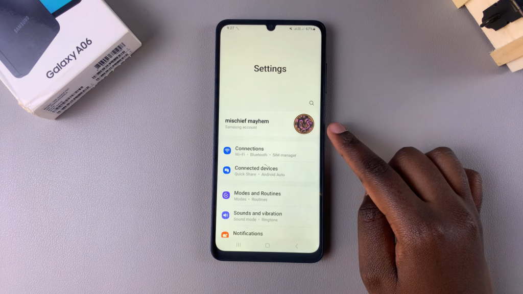 Enable/ Disable Lock Screen Sound On Samsung Galaxy A06