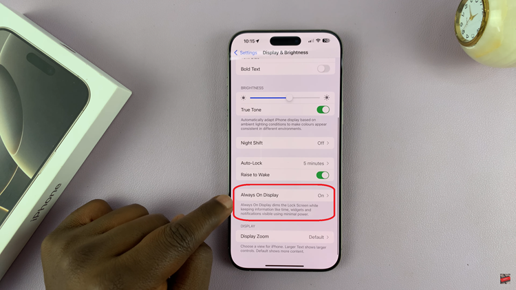 Turn OFF Always ON Display On iPhone 16 Pro