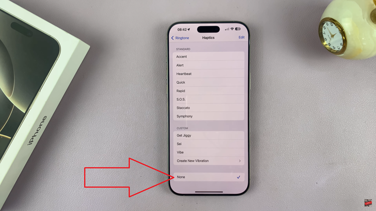 Turn OFF Vibration For Incoming Calls On iPhone 16 Pro