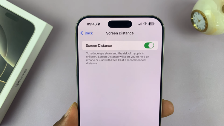 Turn ON Screen Distance On iPhone 16 