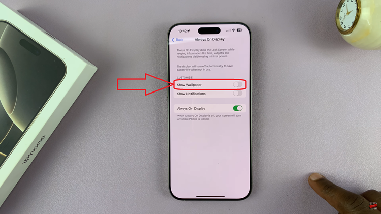 Use Always ON Display Without Wallpaper On iPhone 16 Pro