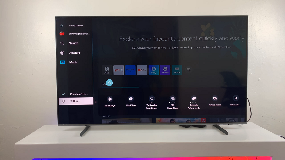 Samsung Smart TV Settings