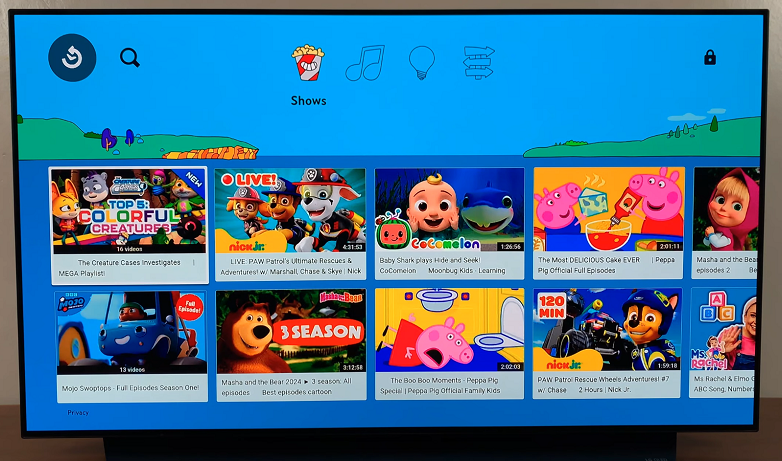 YouTube Kids On Google TV Streamer 4K