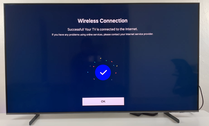 Samsung Smart Tv Connected To Wi-Fi