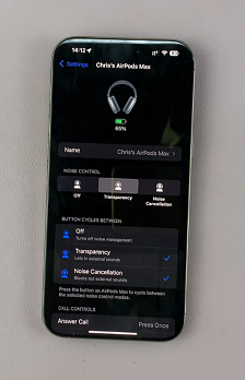 AirPods Max Transparency Mode