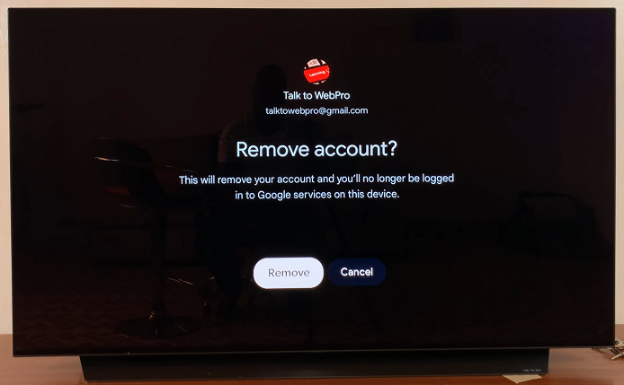 How To delete Google Account On Google Tv Streamer