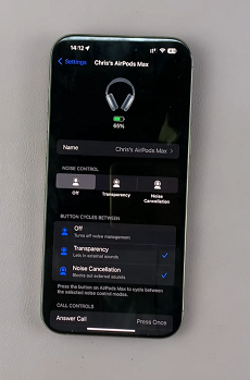 Disable Active Noise Cancellation On AirPods Max