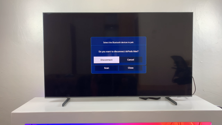 Disconnect AirPods Max From Samsung Smart TV