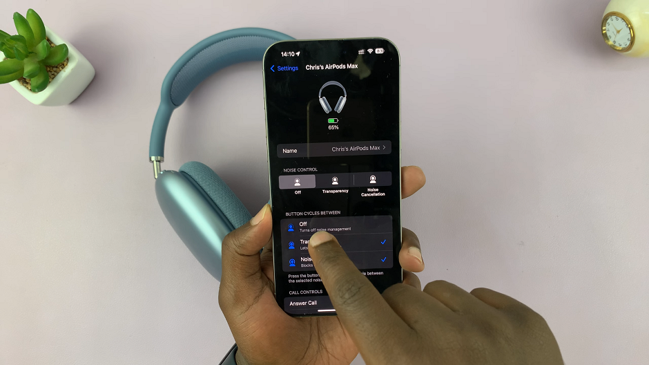 Turn OFF All Noise Controls On AirPods Max