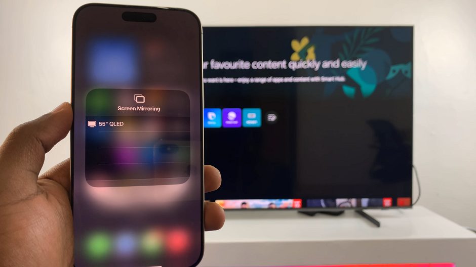 How To Screen Mirror iPhone To Samsung Smart TV