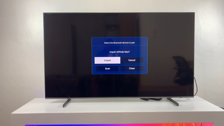 Unpair AirPods Max From Samsung Smart TV