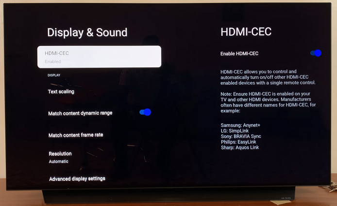 HDMI-CEC On Google TV Streamer