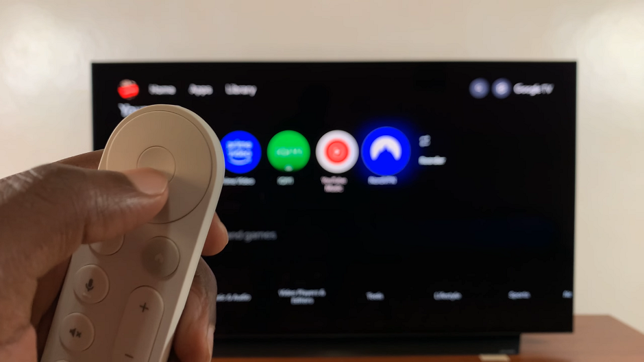 OK Button On Google TV Streamer Remote