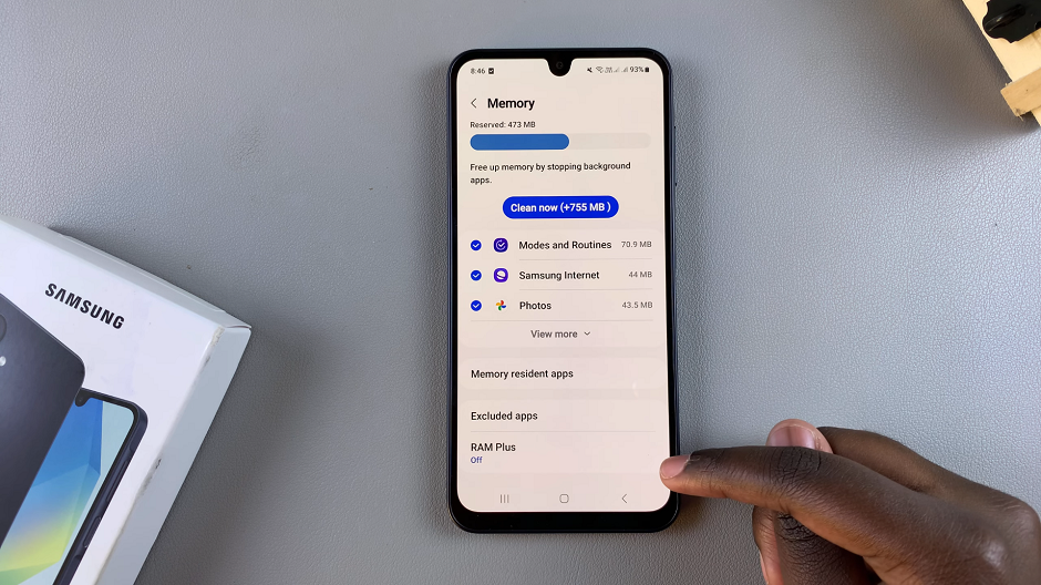 RAM Plus On Samsung Galaxy A16