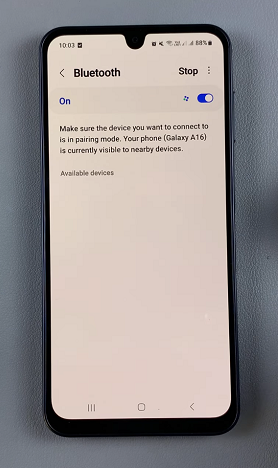 Enable Bluetooth On Galaxy A16