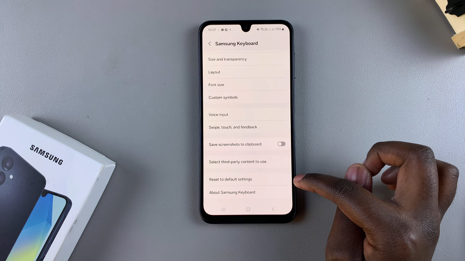 How To Reset Keyboard Settings On Samsung Galaxy A16