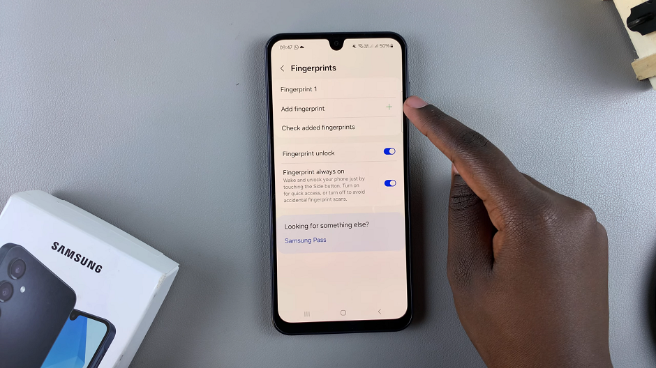 How To Add Another Fingerprint On Samsung Galaxy A16