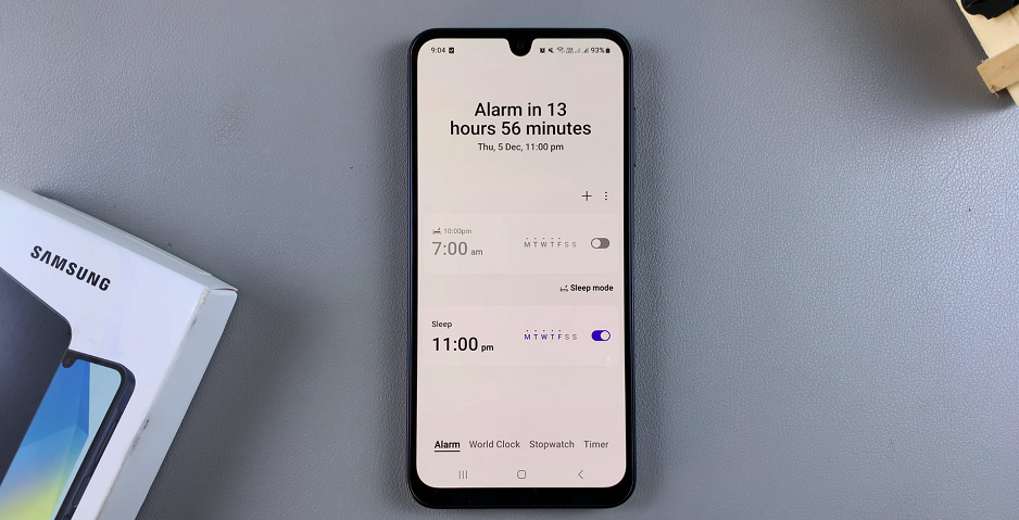 Alarms On Samsung Galaxy A16