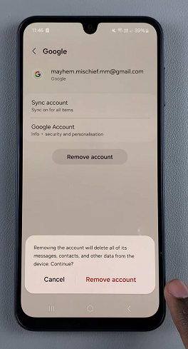 Remove Google Account From Samsung Galaxy A16