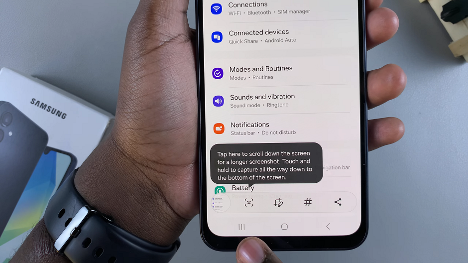 How To Take a Scrolling Screenshot On Samsung Galaxy A16