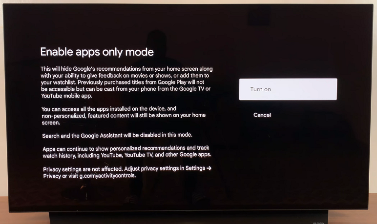 How To Turn ON App Only Mode On Google TV Streamer 4K