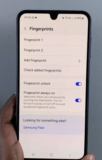 Add Multiple Fingerprints To Samsung Galaxy A16