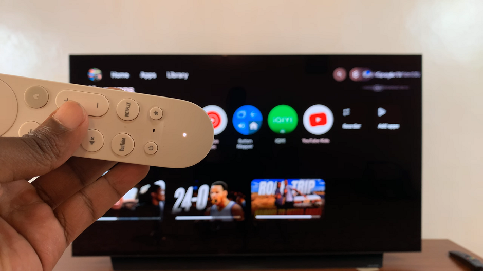 Google TV Streamer Remote LED Light