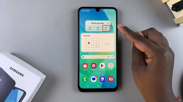 How To Add Calendar Widget To Home Screen On Samsung Galaxy A16