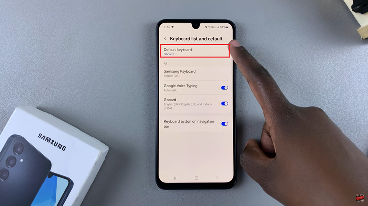 How To Change Default Keyboard On Samsung Galaxy A16