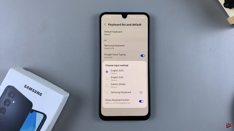 How To Change Default Keyboard On Samsung Galaxy A16