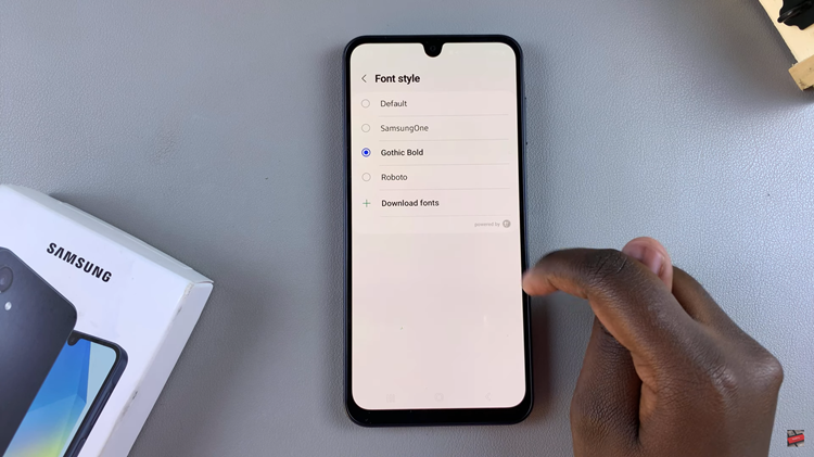 How To Change Font Style On Samsung Galaxy A16