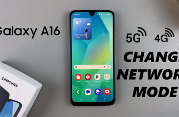 How To Change Network Mode On Samsung Galaxy A16