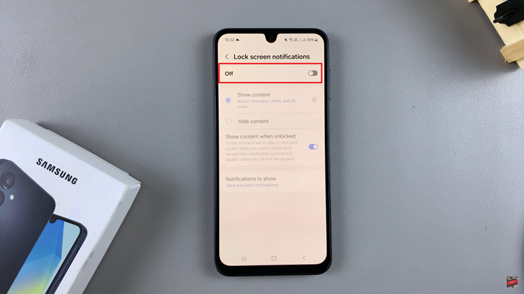 How To Disable Lock Screen Notifications On Samsung Galaxy A16