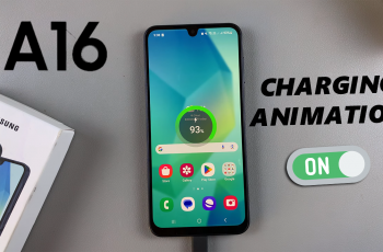 How To Enable Charging Animation On Samsung Galaxy A16