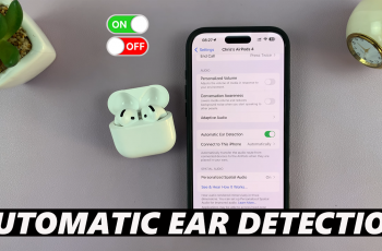 How To Enable / Disable Automatic Ear Detection On Airpods 4