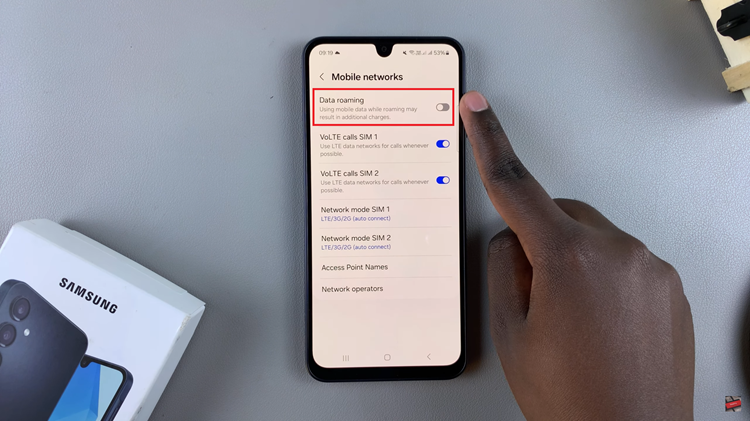 How To Enable & Disable Data Roaming On Samsung Galaxy A16