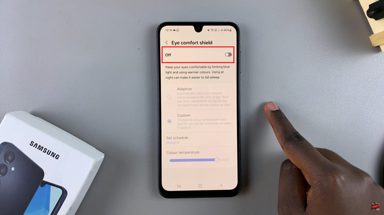 How To Enable & Disable Eye Comfort Shield On Samsung Galaxy A16