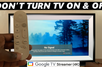 How To Stop Google TV Streamer From Turning TV ON / OFF