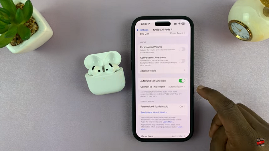 How To Enable / Disable Automatic Ear Detection On Airpods 4