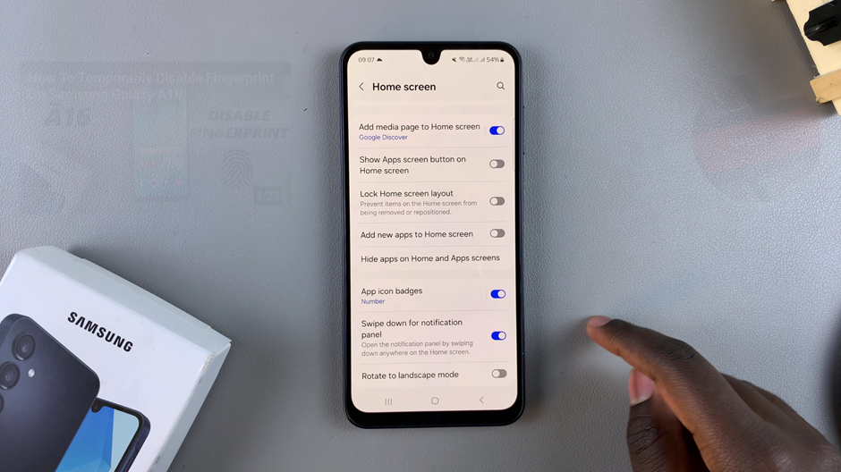 How To Disable Lock Home Screen Layout On Samsung Galaxy A16